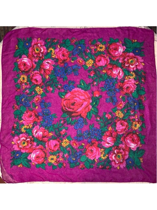 Unbranded Accessories - Women's Unbranded Scarf One Size Purple Floral